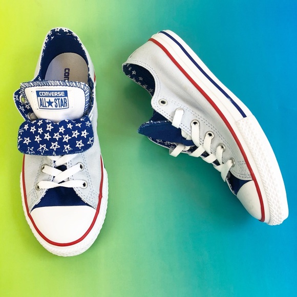 Converse Other - CONVERSE DOUBLE STAR BLUE FLAP JUNIOR SZ 5